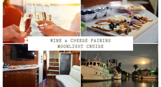 wine & cheese pairing moonlight cruise